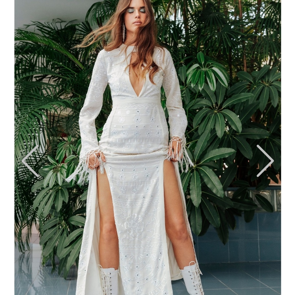 Bohemian Fringe Maxi Dress